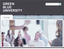 Tablet Screenshot of greenblueuniversity.org